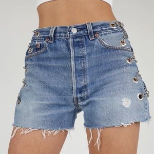 EB Denim Vintage Chain Shorts